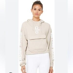 Alo Solar Graphic Hoodie - Bone